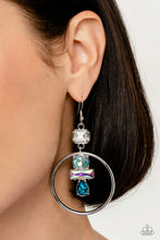 Geometric Glam Blue Earrings - Jewelry by Bretta