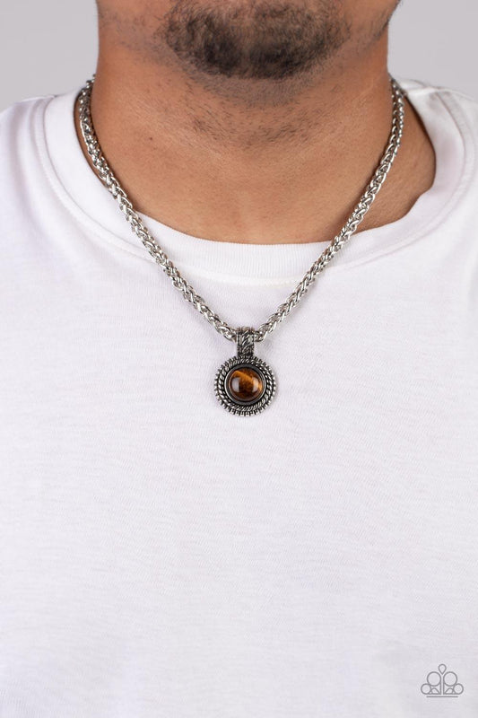 Pendant Dreams Brown Tiger's Eye Necklace - Jewelry by Bretta