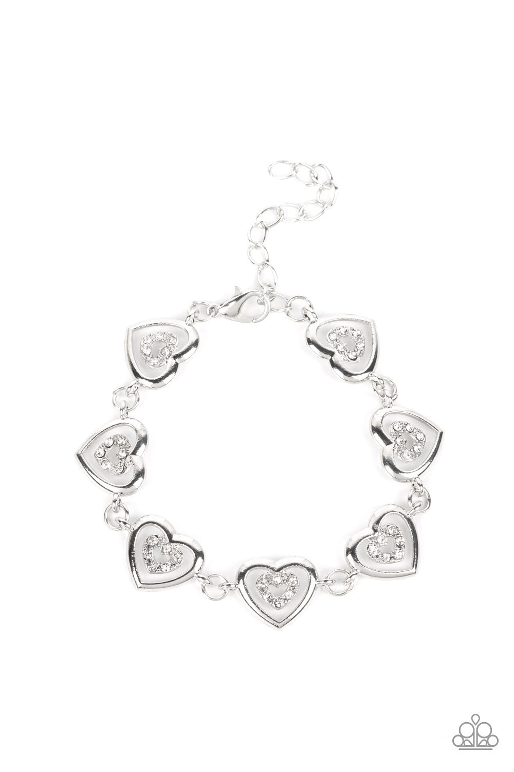 Catching Feelings White Bracelet - Jewelry by Bretta
