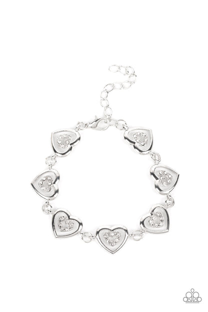 Catching Feelings White Bracelet - Jewelry by Bretta