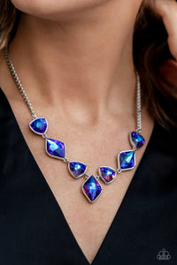 Glittering Geometrics - Purple Necklace - Jewelry by Bretta
