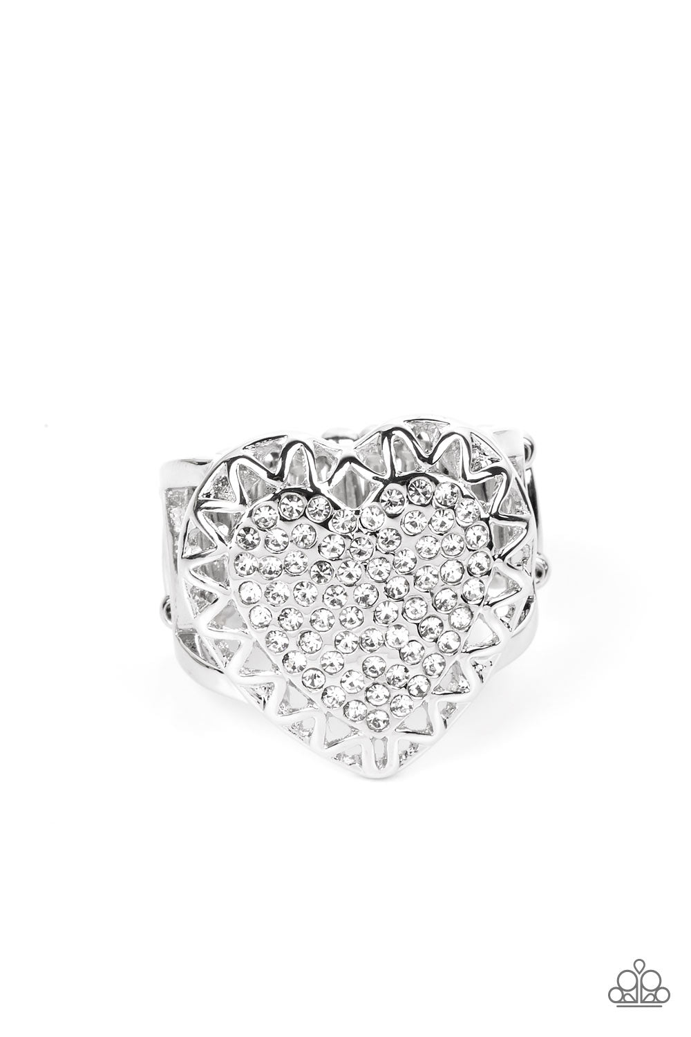 Romantic Escape White Heart Ring - Jewelry by Bretta