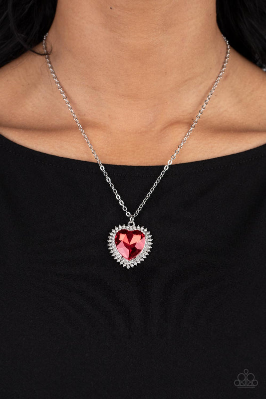 Sweethearts Stroll Red Heart Necklace - Jewelry by Bretta