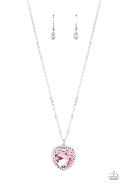 Sweethearts Stroll Pink Necklace - Jewelry by Bretta
