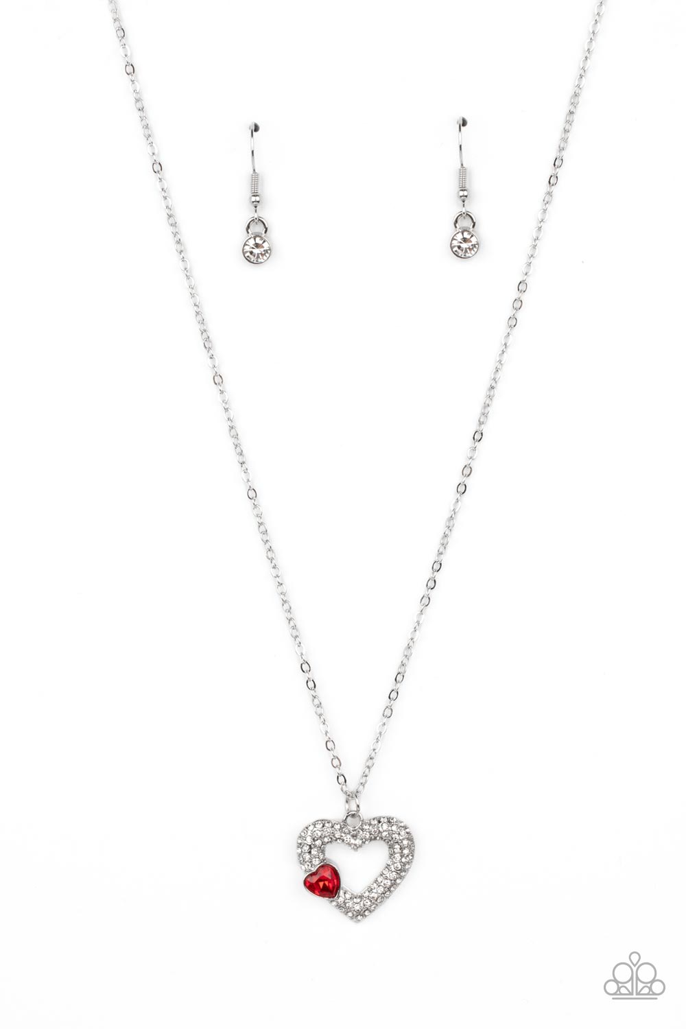 Bedazzled Bliss Red Necklace - Jewelry by Bretta