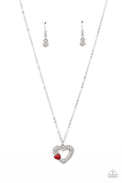 Bedazzled Bliss Red Necklace - Jewelry by Bretta