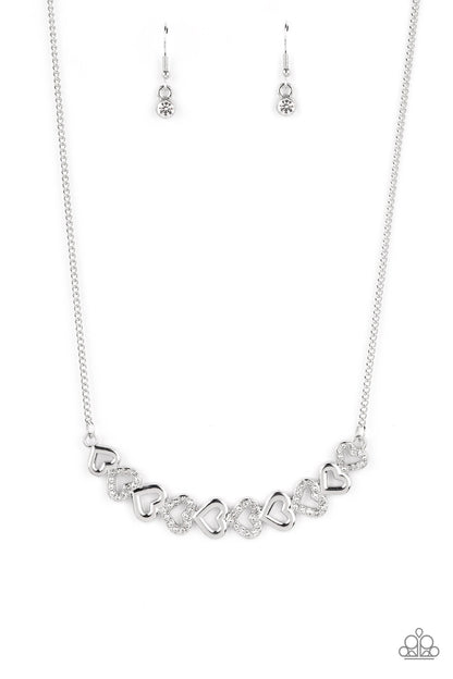 Sparkly Suitor White Necklace - Jewelry by Bretta
