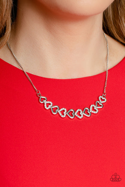Sparkly Suitor White Necklace - Jewelry by Bretta