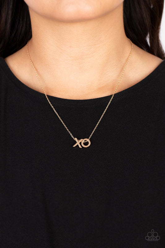 Hugs and Kisses Gold Necklace - Jewelry by Bretta