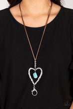 Santa Fe Sweetheart Blue Lanyard Necklace - Jewelry by Bretta