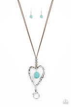 Santa Fe Sweetheart Blue Lanyard Necklace - Jewelry by Bretta