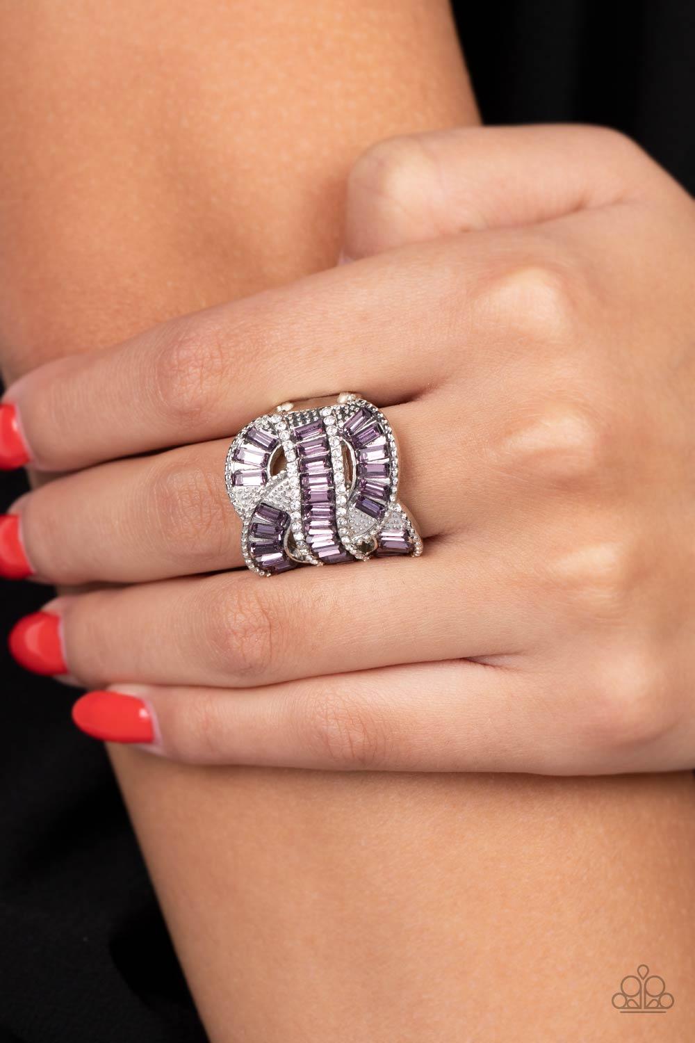 Six-Figure Flex Purple Ring - Jewelry by Bretta