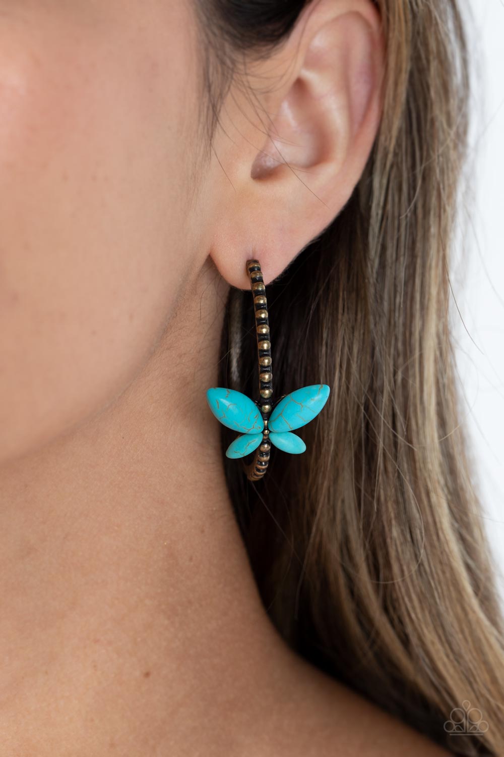 Bohemian Butterfly Brass Earrings - Jewelry by Bretta