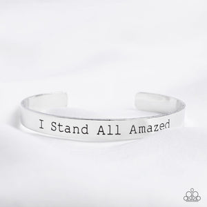 I Stand All Amazed Silver Bracelet - Jewelry by Bretta