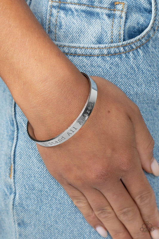 I Stand All Amazed Silver Bracelet - Jewelry by Bretta