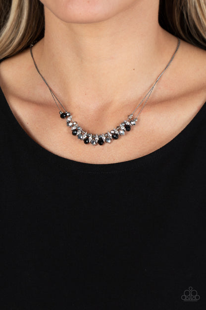 Shimmering High Society Black Necklace - Jewelry by Bretta