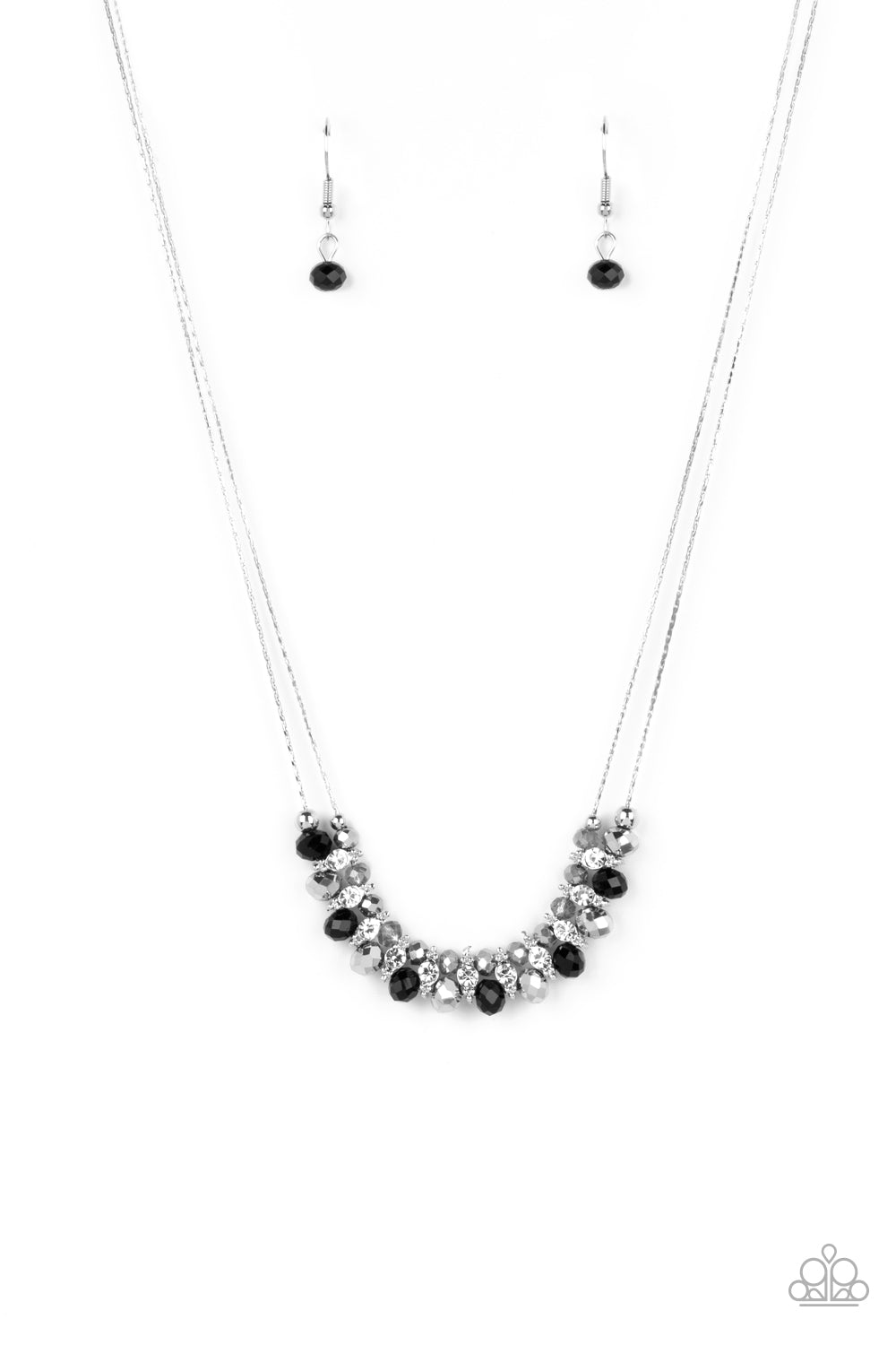 Shimmering High Society Black Necklace - Jewelry by Bretta