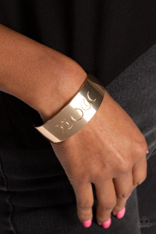 Lunar Effect Gold Cuff Bracelet - Jewelry by Bretta