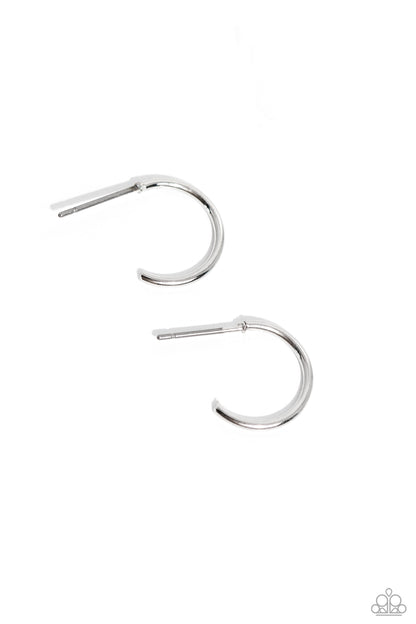Ultra Upmarket Silver Hoop Earrings - Jewelry by Bretta