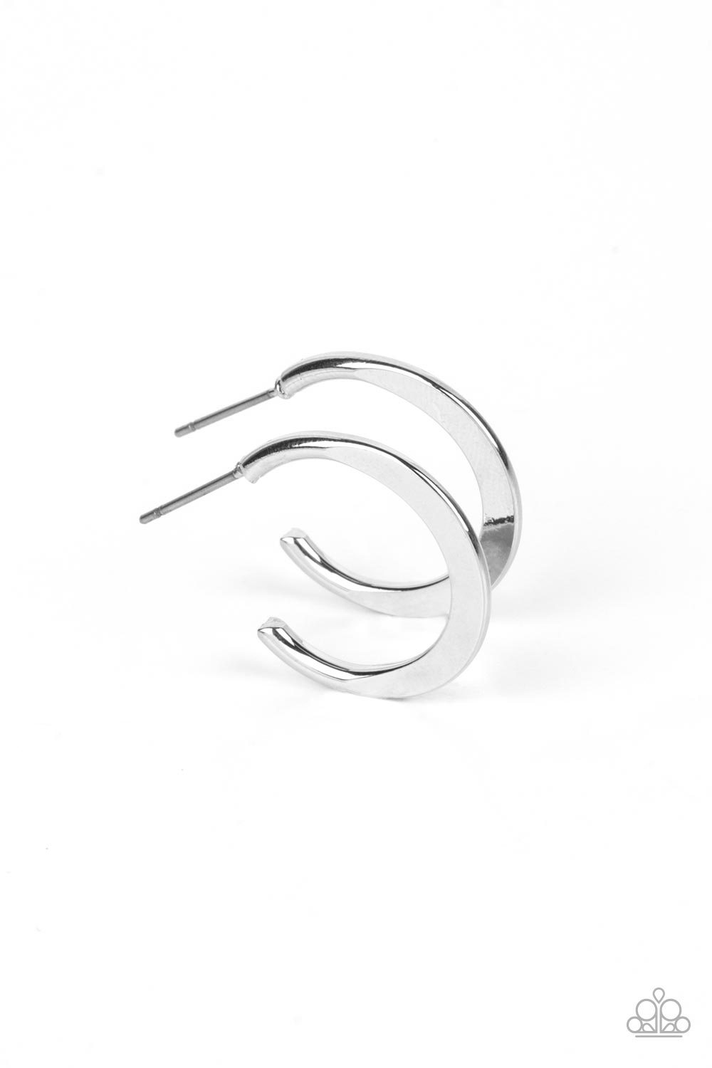 Runway Ready Silver Hoop Earrings - Jewelry by Bretta