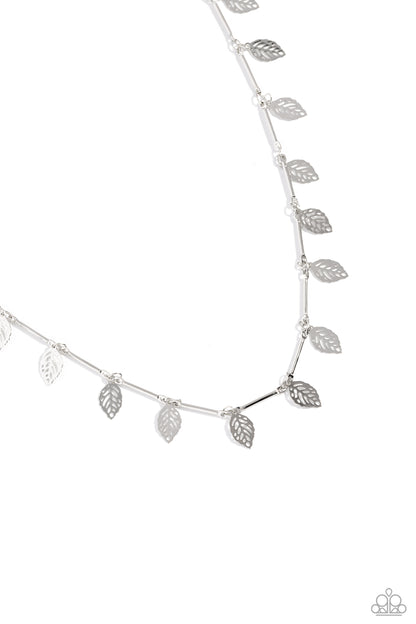 LEAF a Light On Silver Necklace - Jewelry by Bretta
