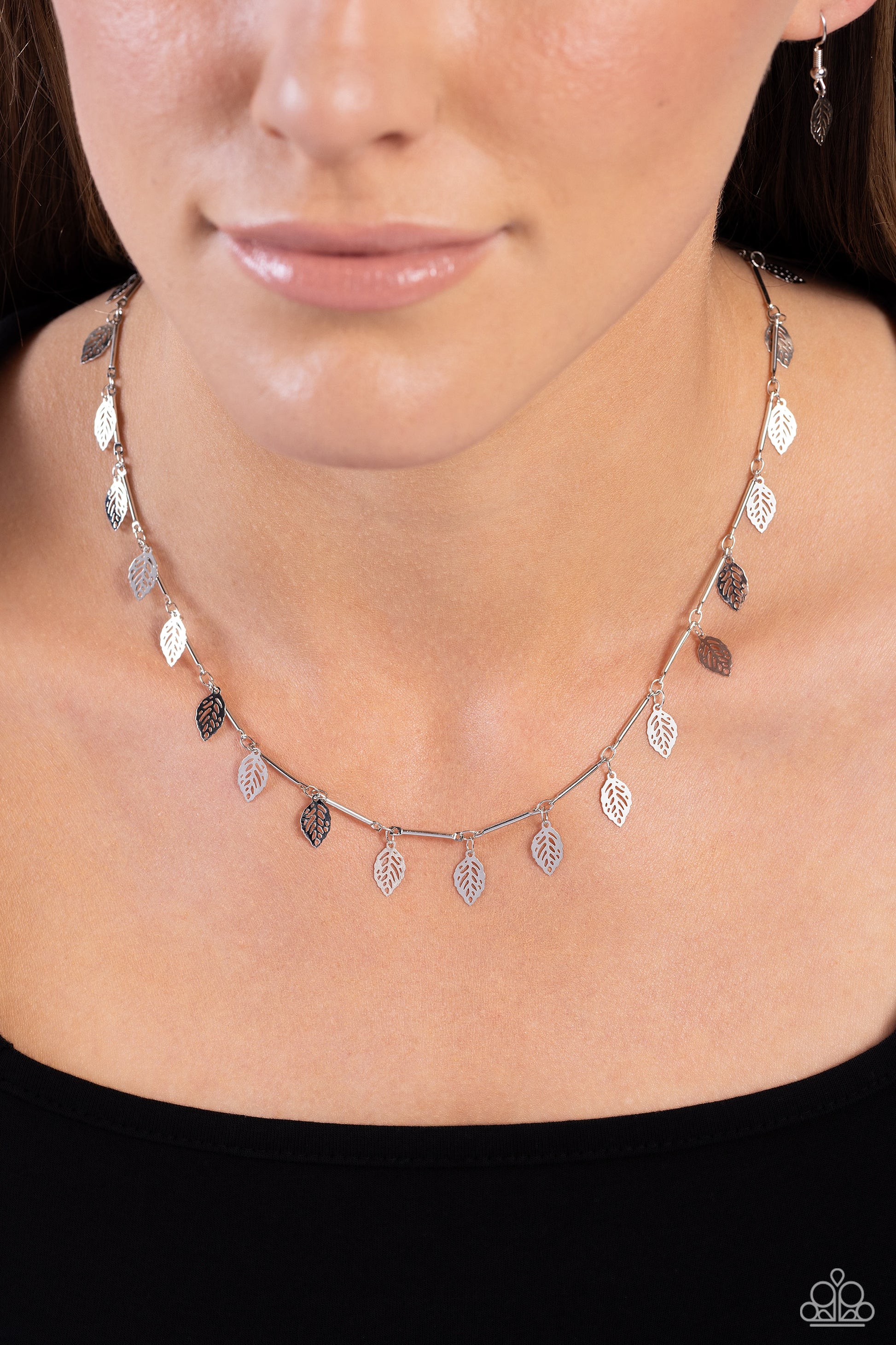 LEAF a Light On Silver Necklace - Jewelry by Bretta