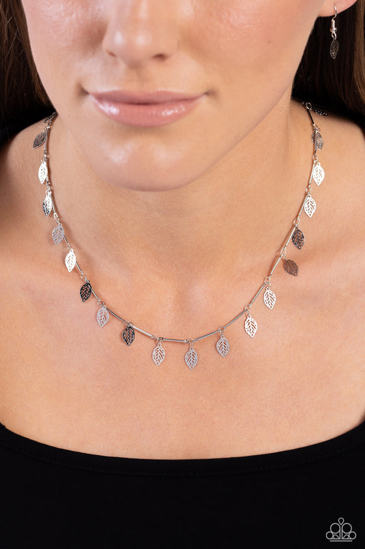 LEAF a Light On Silver Necklace - Jewelry by Bretta