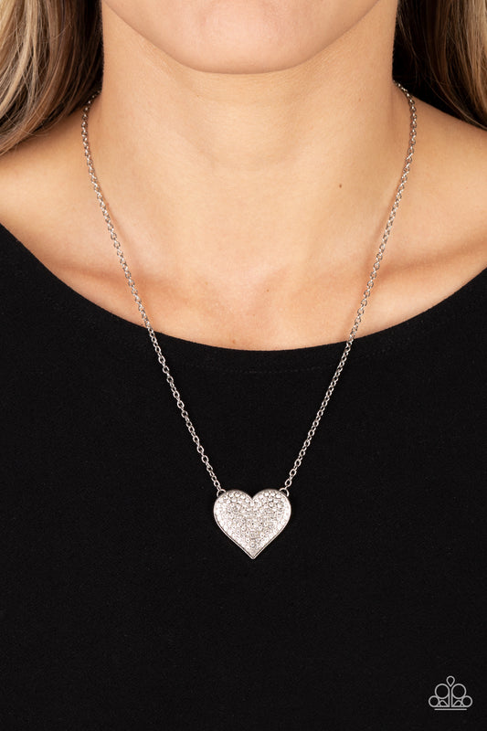 Spellbinding Sweetheart White Necklace - Jewelry by Bretta