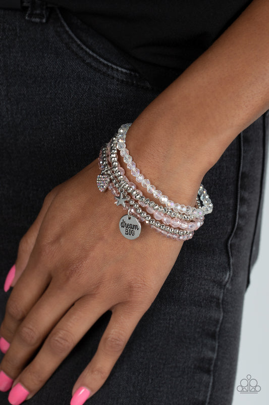 Teenage DREAMER Pink Bracelet - Jewelry by Bretta