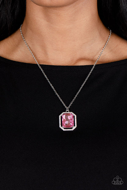 Galloping Gala Pink Necklace  - Jewelry by Bretta