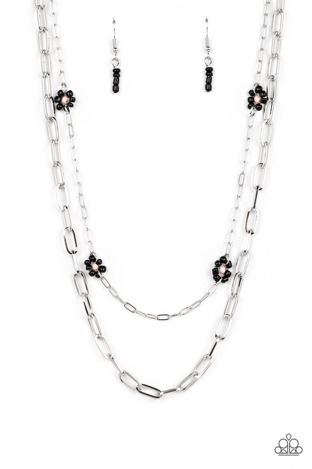 Bold Buds Black Necklace - Jewelry by Bretta