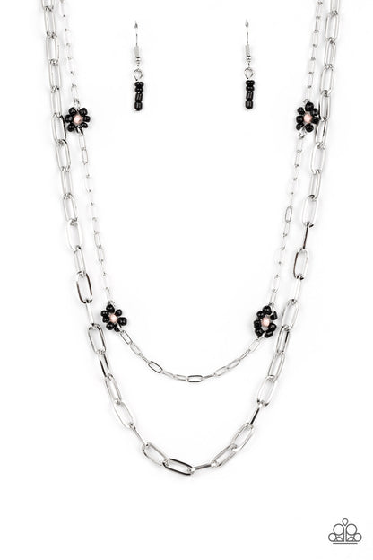Bold Buds Black Necklace - Jewelry by Bretta