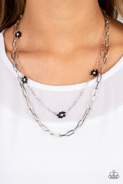 Bold Buds Black Necklace - Jewelry by Bretta