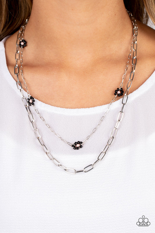 Bold Buds Black Necklace - Jewelry by Bretta