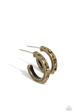 Gallant Glitz Brass Earrings - Jewelry by Bretta