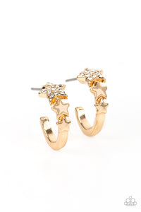 Starfish Showpiece Gold Hoop Earrings - Jewelry by Bretta