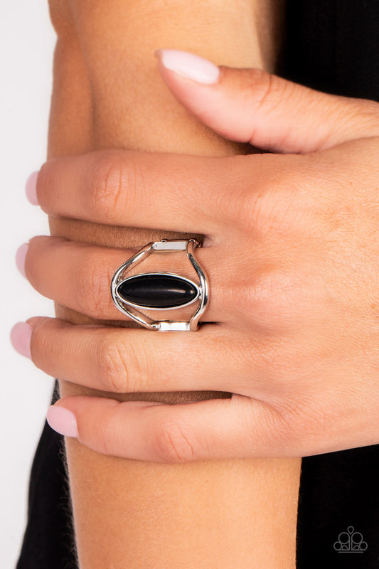 Spartan Stone Black Ring - Jewelry by Bretta