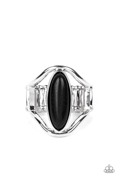 Spartan Stone Black Ring - Jewelry by Bretta