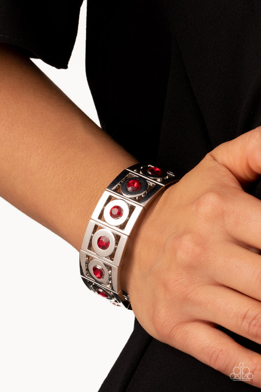 Stretch of Drama Red Bracelet - Jewelry by Bretta