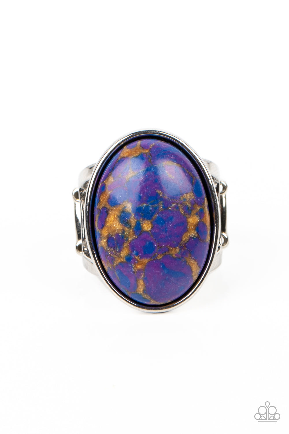 Majestic Marbling  Purple Ring - Jewelry by Bretta