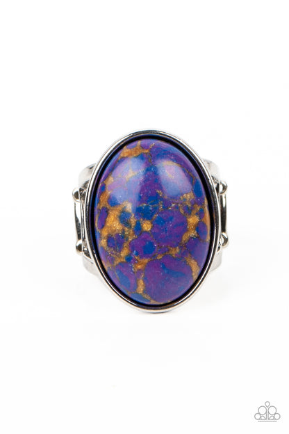 Majestic Marbling  Purple Ring - Jewelry by Bretta