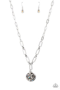 Stardust Saucer Blue Necklace - Jewelry by Bretta