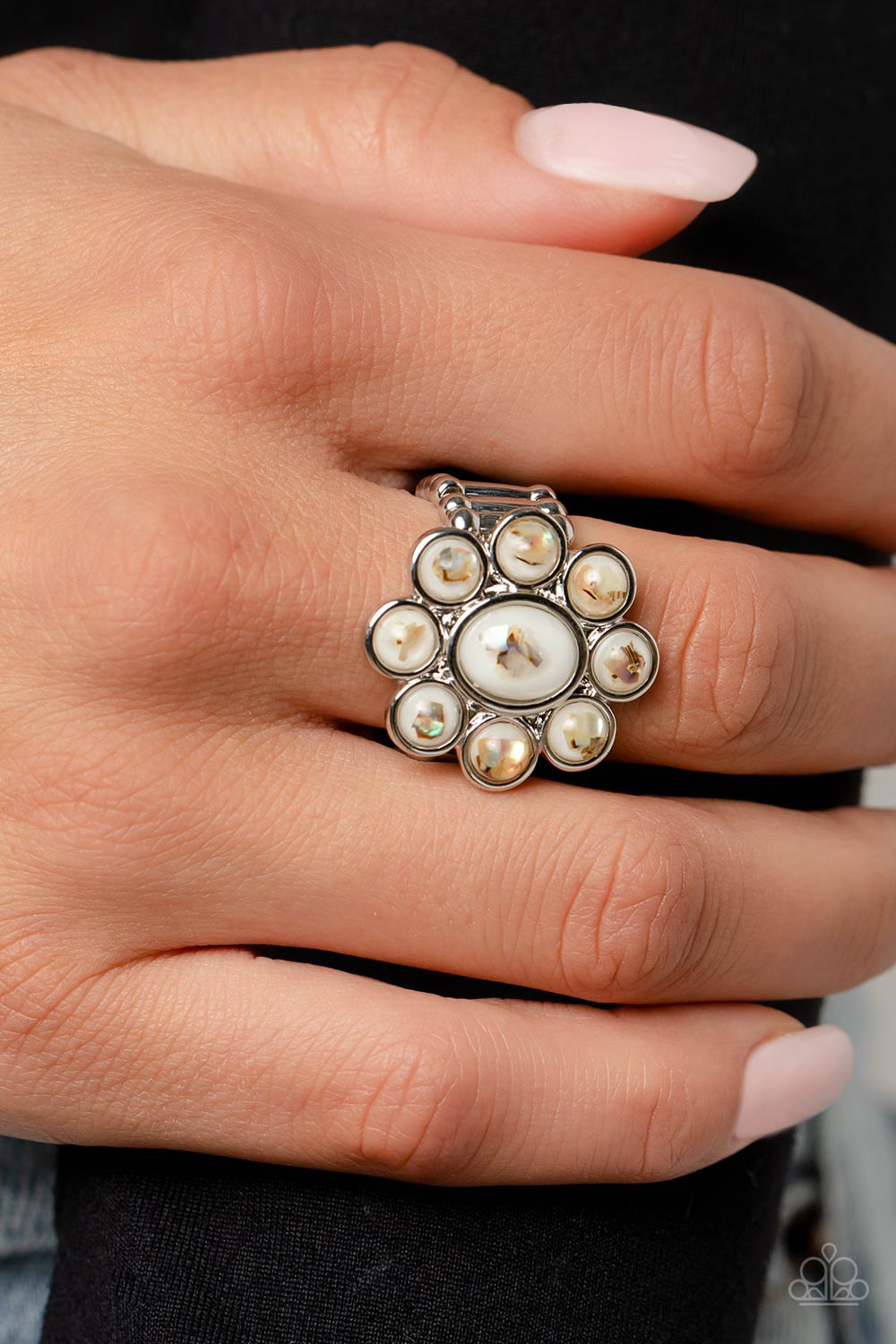 Time to SHELL-ebrate White Ring - Jewelry by Bretta