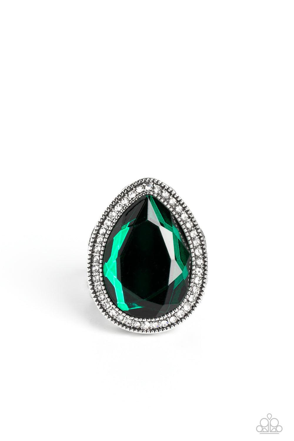 Illuminated Icon Green Ring - Jewelry by Bretta