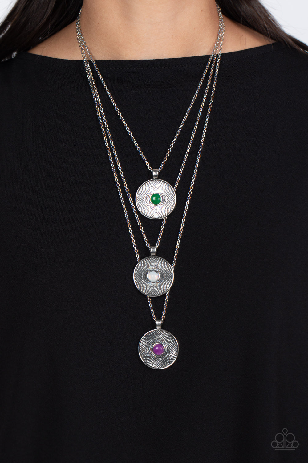 Geographic Grace Purple Necklace - Jewelry by Bretta