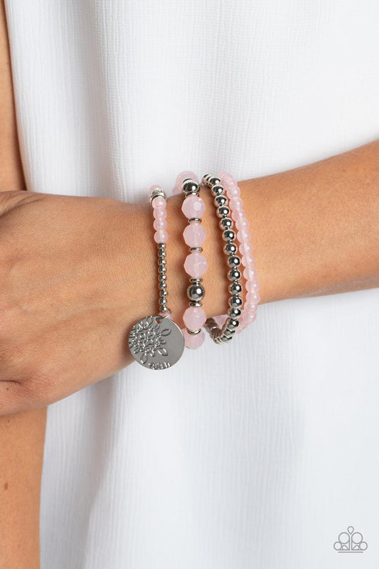 Surfer Style Pink Bracelet - Jewelry by Bretta