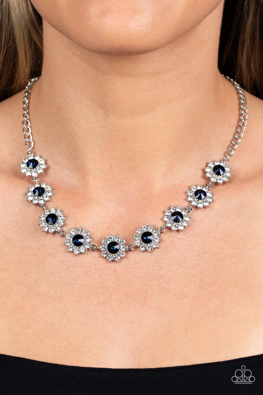 Blooming Brilliance Blue Necklace - Jewelry by Bretta