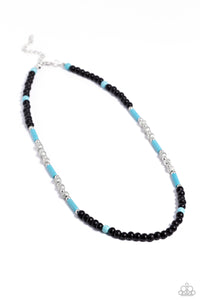 Volcanic Valiance Blue Necklace - Jewelry by Bretta
