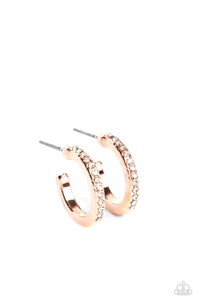 Audaciously Angelic Rose Gold Hoop Earrings - Jewelry by Bretta