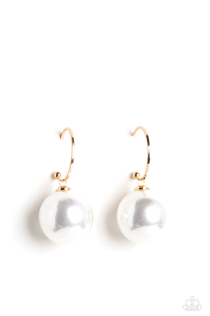PEARL of My Eye Gold Earrings - Jewelry by Bretta